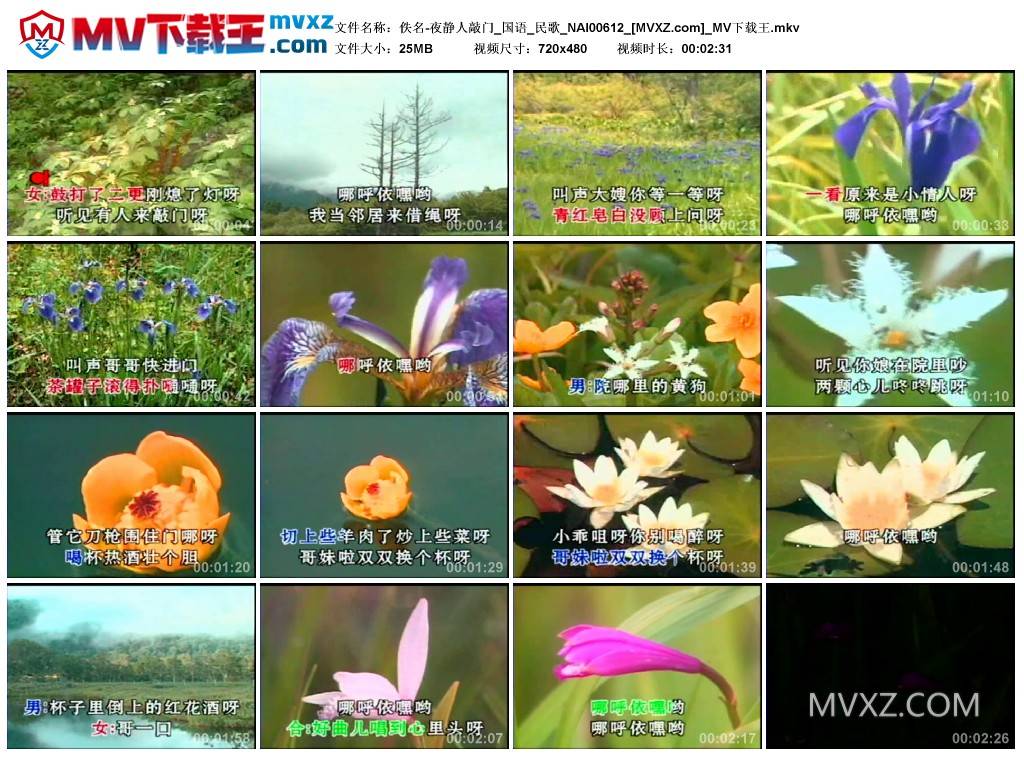 佚名-夜静人敲门_国语_民歌_NAI00612